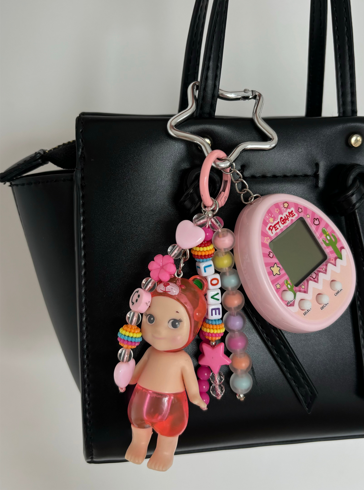 Pink Baby bag charm