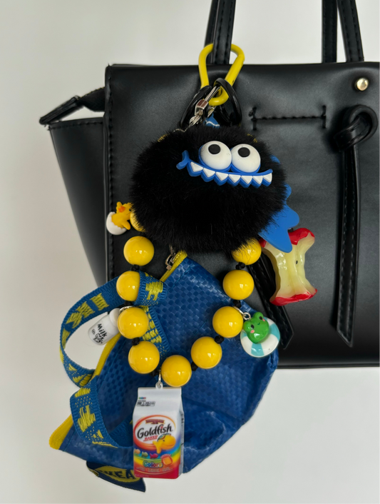 Friendly Monster bag charm